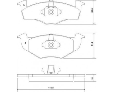 Kit de plaquettes de frein, frein à disque 37092 ABS, Image 2