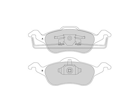 Kit de plaquettes de frein, frein à disque 37100 ABS, Image 3