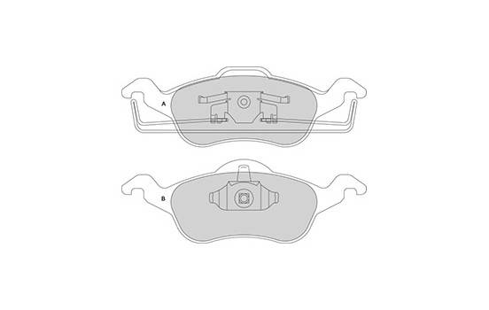 Kit de plaquettes de frein, frein à disque 37100 ABS, Image 3