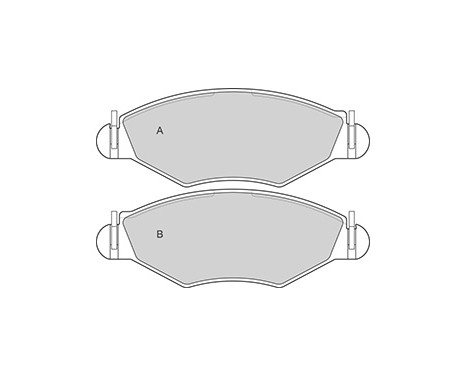 Kit de plaquettes de frein, frein à disque 37105 ABS, Image 3