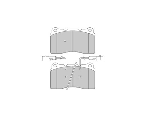 Kit de plaquettes de frein, frein à disque 37106 ABS, Image 3