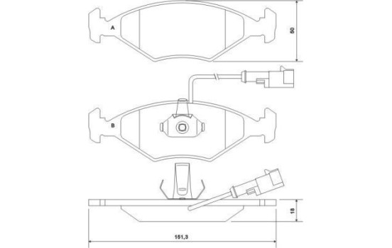 Kit de plaquettes de frein, frein à disque 37121 ABS, Image 3