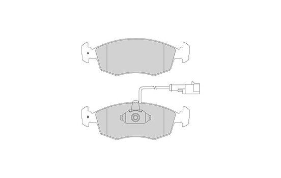 Kit de plaquettes de frein, frein à disque 37122 ABS, Image 2