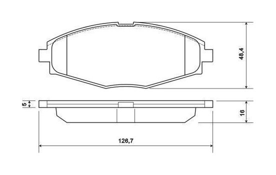Kit de plaquettes de frein, frein à disque 37139 ABS, Image 2