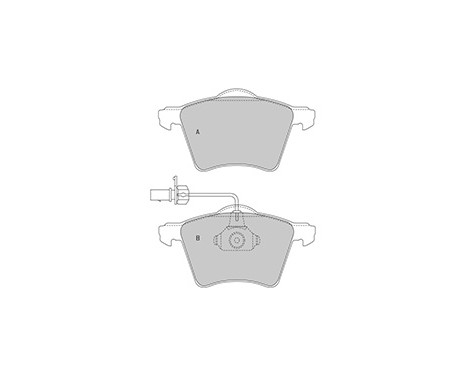 Kit de plaquettes de frein, frein à disque 37141 ABS, Image 3