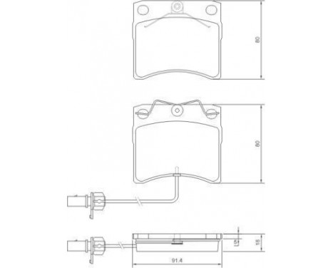 Kit de plaquettes de frein, frein à disque 37144 ABS, Image 2