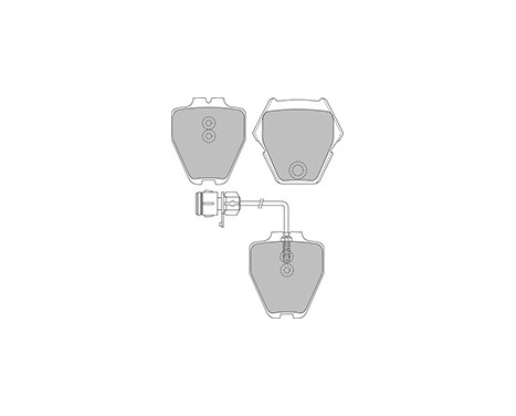 Kit de plaquettes de frein, frein à disque 37162 ABS, Image 3