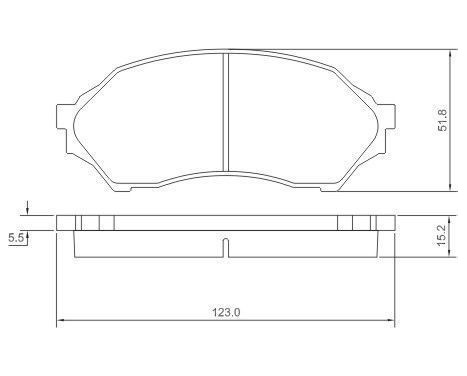 Kit de plaquettes de frein, frein à disque 37186 ABS, Image 2