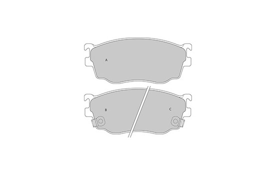 Kit de plaquettes de frein, frein à disque 37189 ABS, Image 3