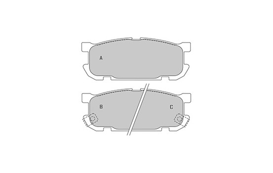 Kit de plaquettes de frein, frein à disque 37190 ABS, Image 3
