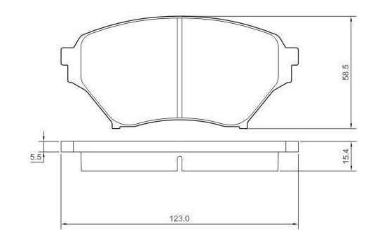 Kit de plaquettes de frein, frein à disque 37191 ABS, Image 2