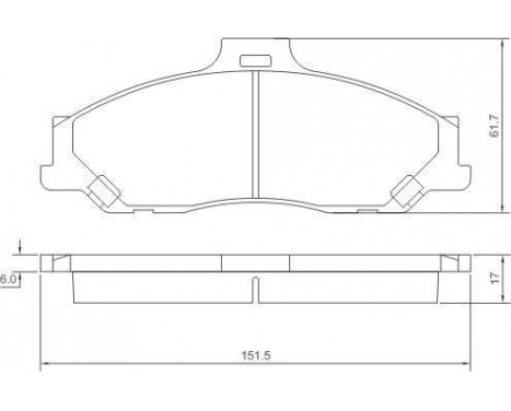 Kit de plaquettes de frein, frein à disque 37193 ABS, Image 2