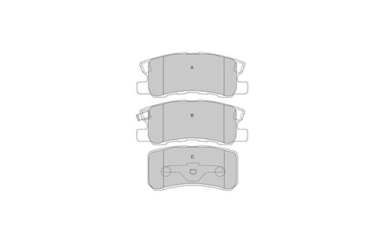 Kit de plaquettes de frein, frein à disque 37199 ABS, Image 3