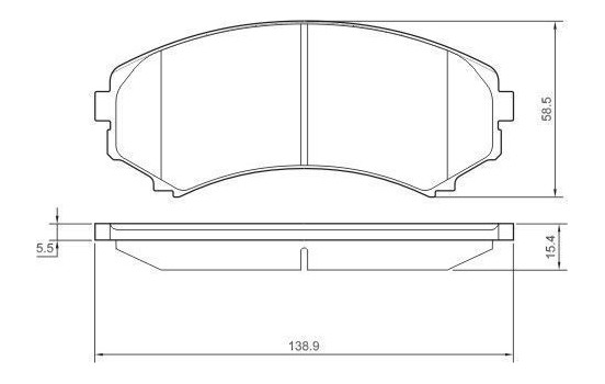 Kit de plaquettes de frein, frein à disque 37203 ABS, Image 3