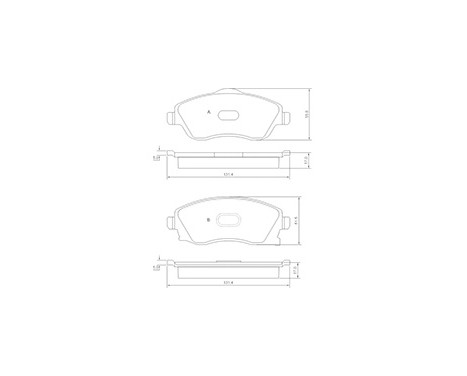 Kit de plaquettes de frein, frein à disque 37213 ABS, Image 3