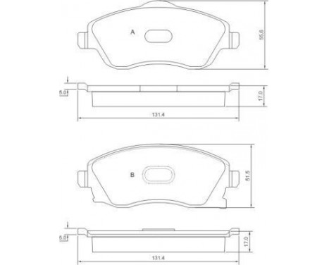 Kit de plaquettes de frein, frein à disque 37213 ABS, Image 2