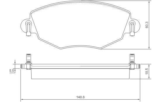 Kit de plaquettes de frein, frein à disque 37215 ABS, Image 2