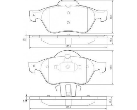 Kit de plaquettes de frein, frein à disque 37217 ABS, Image 2