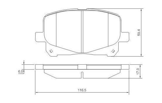 Kit de plaquettes de frein, frein à disque 37229 ABS, Image 2