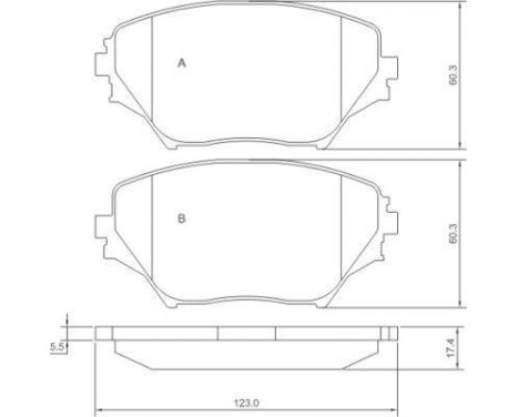 Kit de plaquettes de frein, frein à disque 37230 ABS, Image 3