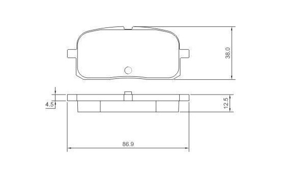 Kit de plaquettes de frein, frein à disque 37233 ABS, Image 3