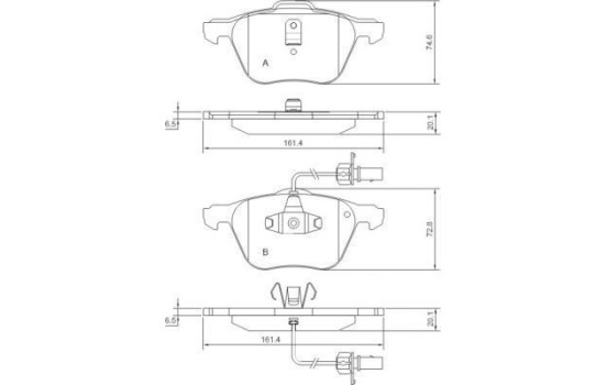 Kit de plaquettes de frein, frein à disque 37240 ABS, Image 2