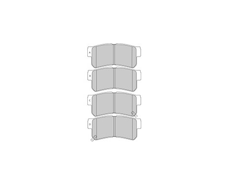 Kit de plaquettes de frein, frein à disque 37252 ABS, Image 2