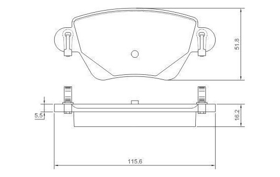 Kit de plaquettes de frein, frein à disque 37254 ABS, Image 2