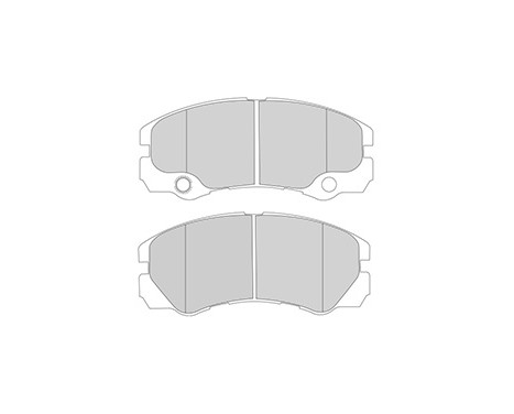 Kit de plaquettes de frein, frein à disque 37257 ABS, Image 3