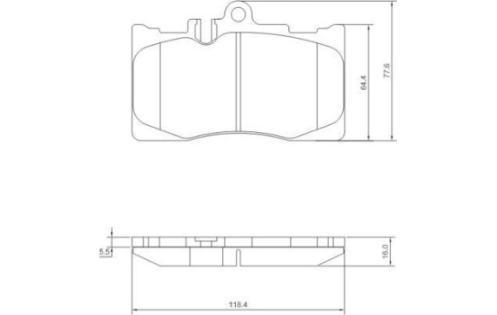 Kit de plaquettes de frein, frein à disque 37261 ABS, Image 3