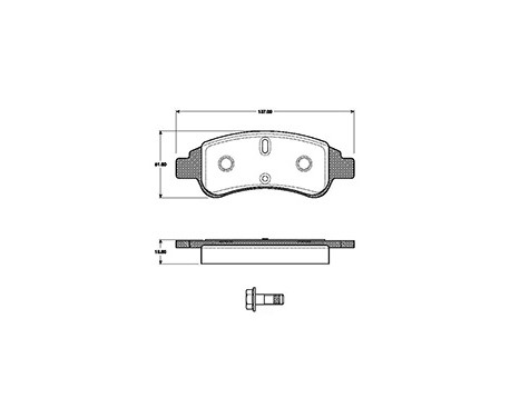 Kit de plaquettes de frein, frein à disque 37272 ABS, Image 3