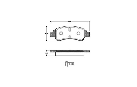 Kit de plaquettes de frein, frein à disque 37272 ABS, Image 3