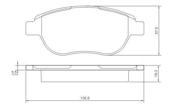 Kit de plaquettes de frein, frein à disque 37273 ABS, Image 2