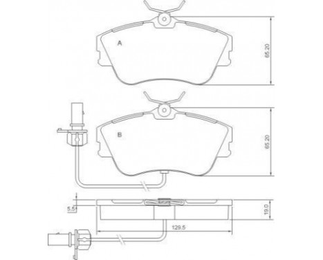 Kit de plaquettes de frein, frein à disque 37274 ABS, Image 2