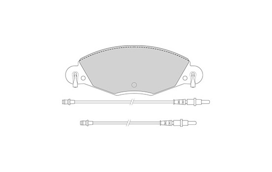 Kit de plaquettes de frein, frein à disque 37285 ABS, Image 2
