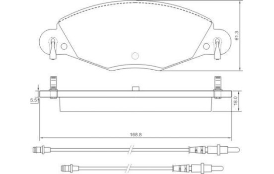 Kit de plaquettes de frein, frein à disque 37285 ABS, Image 3