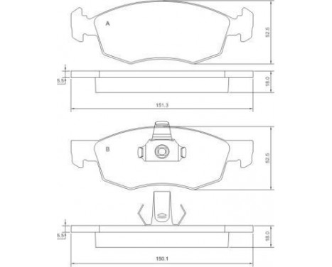 Kit de plaquettes de frein, frein à disque 37286 ABS, Image 2