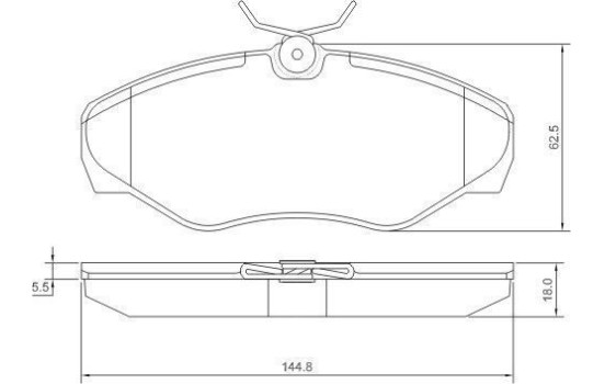 Kit de plaquettes de frein, frein à disque 37287 ABS, Image 2