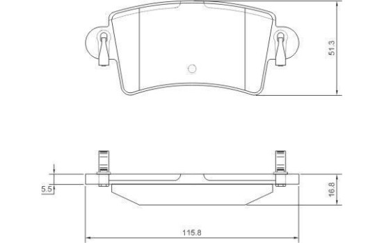 Kit de plaquettes de frein, frein à disque 37289 ABS, Image 2