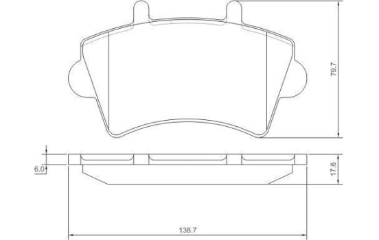 Kit de plaquettes de frein, frein à disque 37290 ABS, Image 2