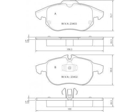 Kit de plaquettes de frein, frein à disque 37300 ABS, Image 2