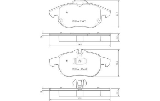 Kit de plaquettes de frein, frein à disque 37300 ABS, Image 2