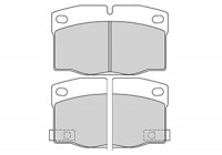 Kit de plaquettes de frein, frein à disque 37304 ABS