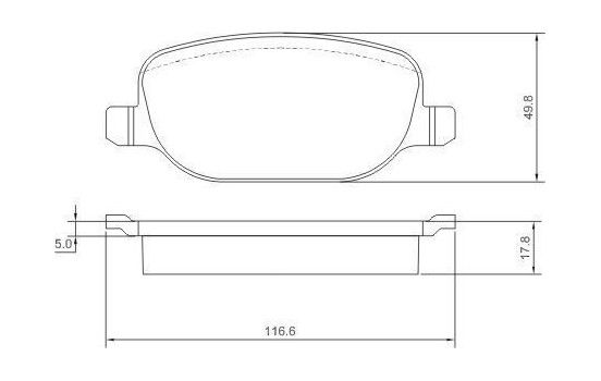 Kit de plaquettes de frein, frein à disque 37317 ABS, Image 2