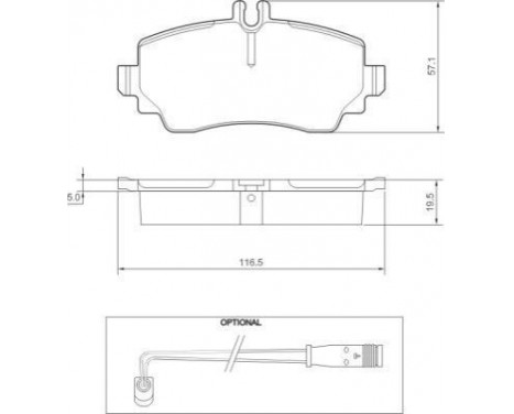 Kit de plaquettes de frein, frein à disque 37336 ABS, Image 2