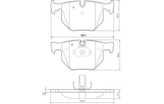 Kit de plaquettes de frein, frein à disque 37348 ABS, Image 2