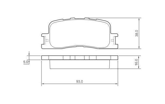 Kit de plaquettes de frein, frein à disque 37355 ABS, Image 2