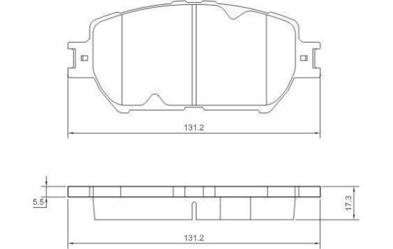 Kit de plaquettes de frein, frein à disque 37356 ABS, Image 2