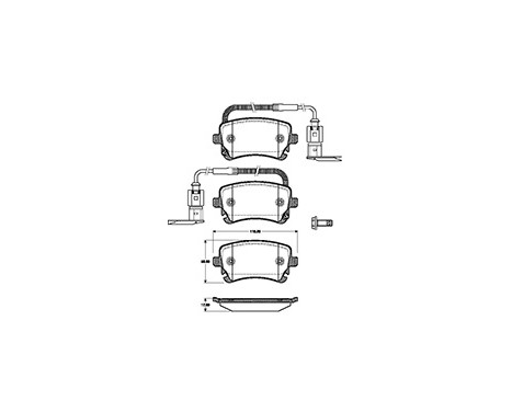 Kit de plaquettes de frein, frein à disque 37366 ABS, Image 3