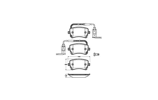 Kit de plaquettes de frein, frein à disque 37366 ABS, Image 3